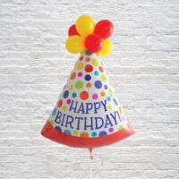 Multicolor Dots Happy Birthday Party Hat